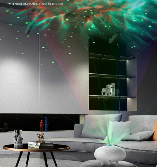 UFO Star Light Projector – Colorful Ambience Lamp for Home - Image 2