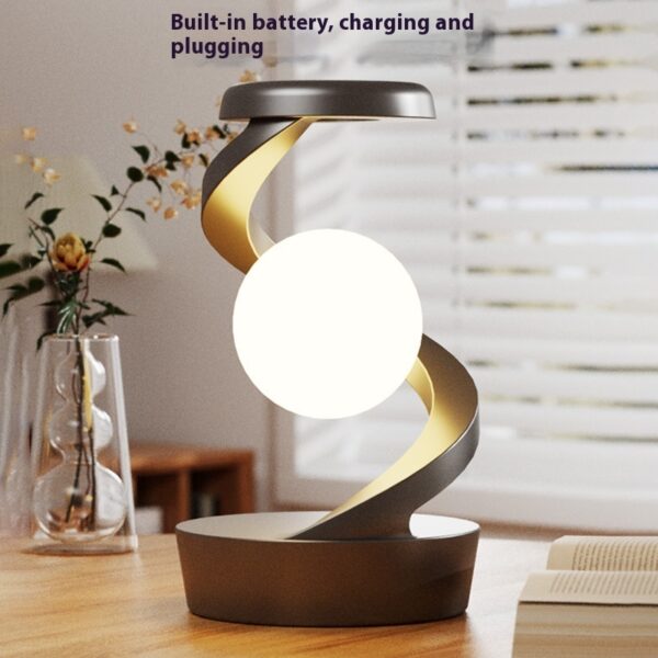 Rotating Moon Desk Lamp With Phone Wireless Charging – Sensor & Stepless Dimming - Image 2