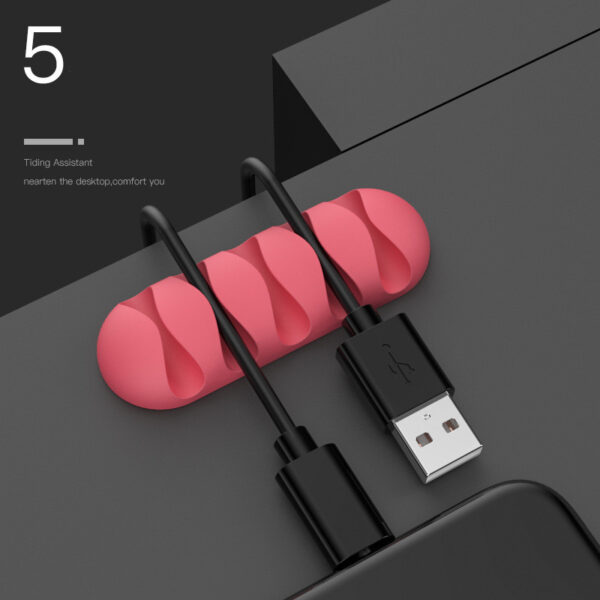 Smart Cable Holder Silicone Flexible Cable Winder Wire Organizer Holder Cord Management Clip For USB Earphone Network Cable - Image 10