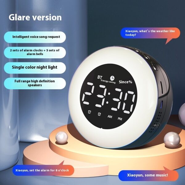 Intelligent Bluetooth Alarm Clock Audio AI Voice Assistant - Image 8