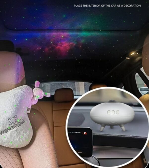 UFO Star Light Projector – Colorful Ambience Lamp for Home - Image 4