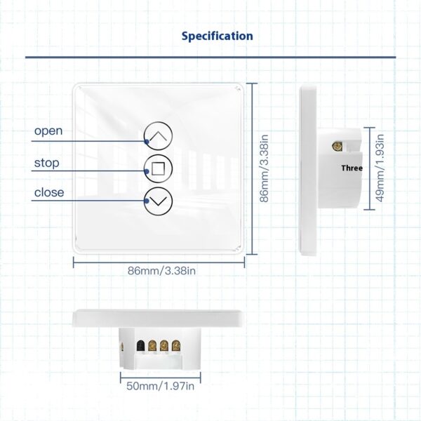 WiFi Smart Curtain – Modern Control Panel - Image 2