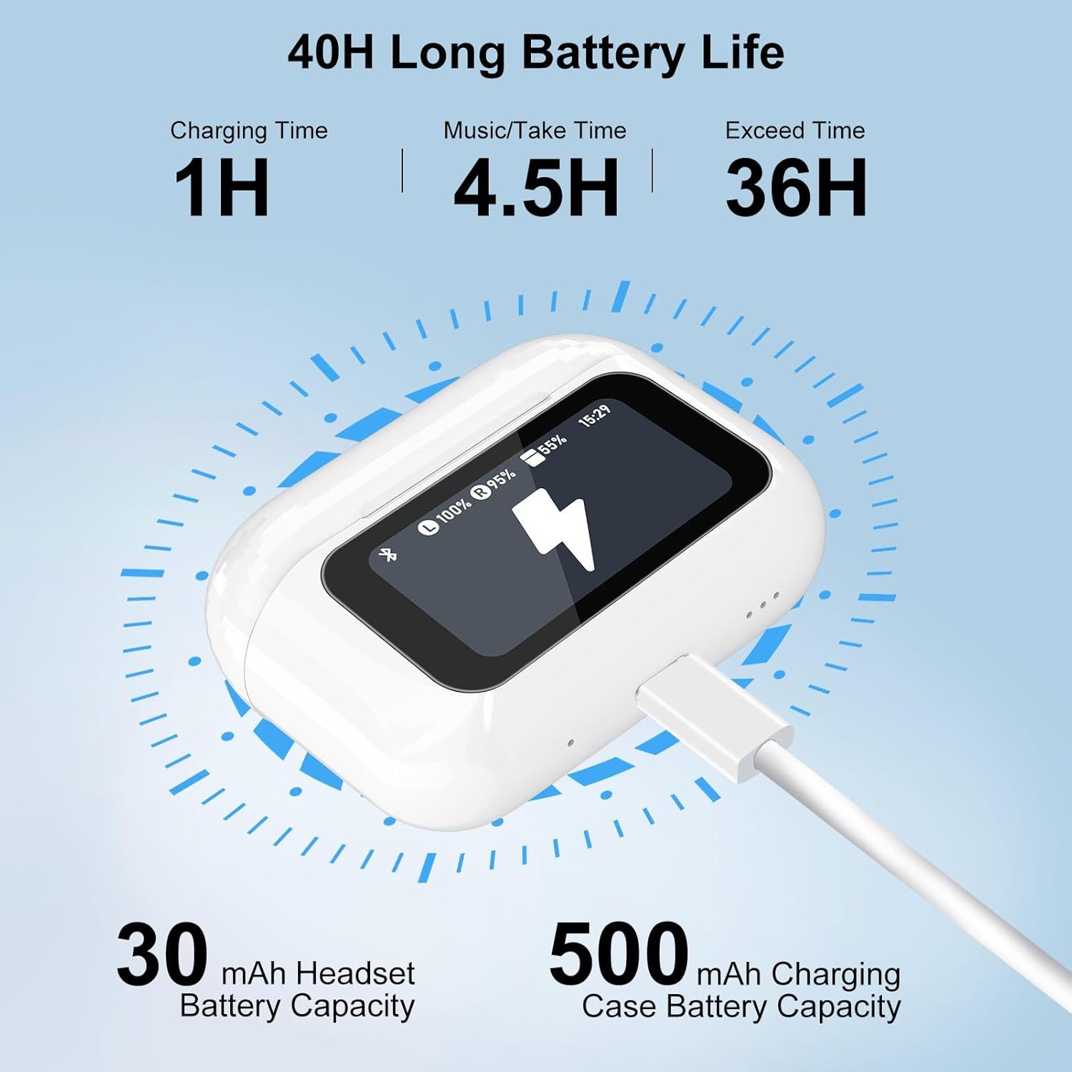 Wireless Earbuds with ANC Noise Canceling - Image 6